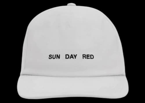 Sun Day Red Perforated Snapback Hat Moon