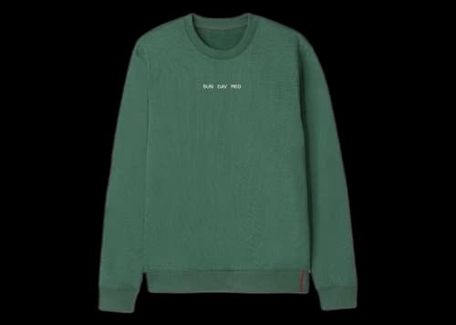 Sun Day Red x Tiger Woods Pines Luare Heavyweight Crew Pine/Needle