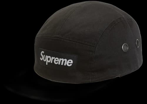 Supreme 2-Tone Camp Cap Black