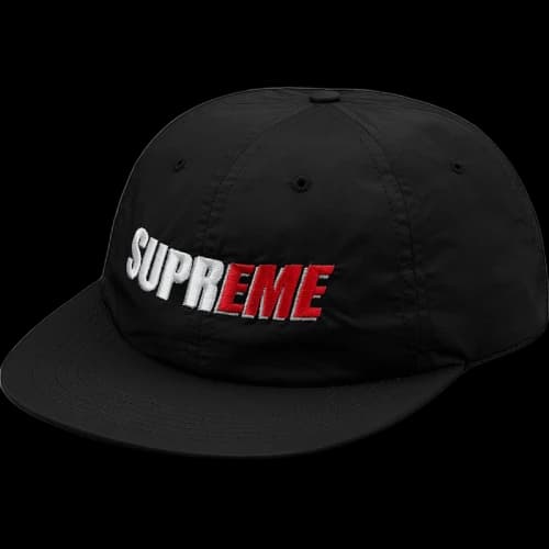 Supreme 2-Tone Nylon 6-Panel Black
