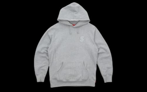 Supreme 3M Reflective S Logo Hooded Sweatshirt Heather Grey