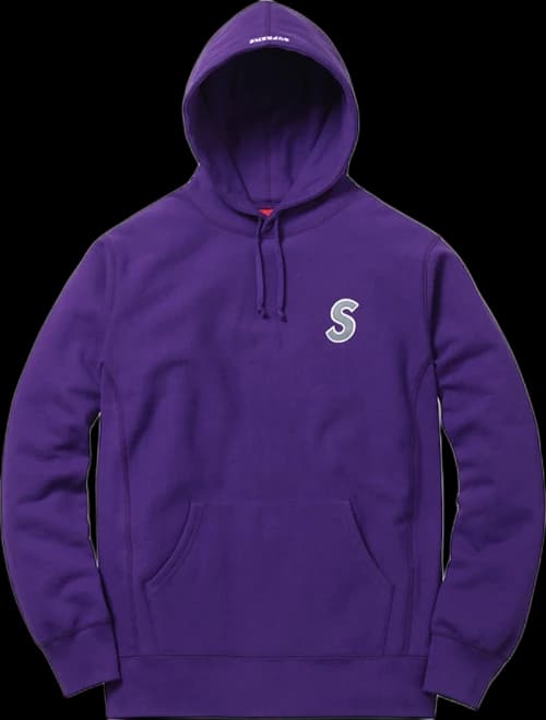Supreme 3M Reflective S Logo Hooded Sweatshirt Purple