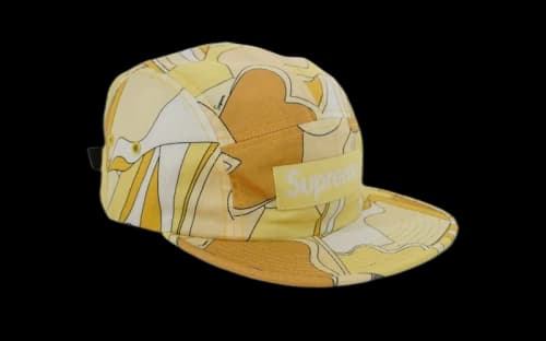 Supreme Abstract Camp Cap Yellow