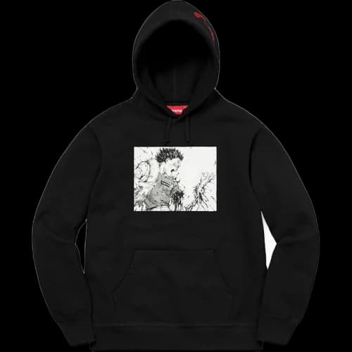 Supreme AKIRA Arm Hooded Sweatshirt Black