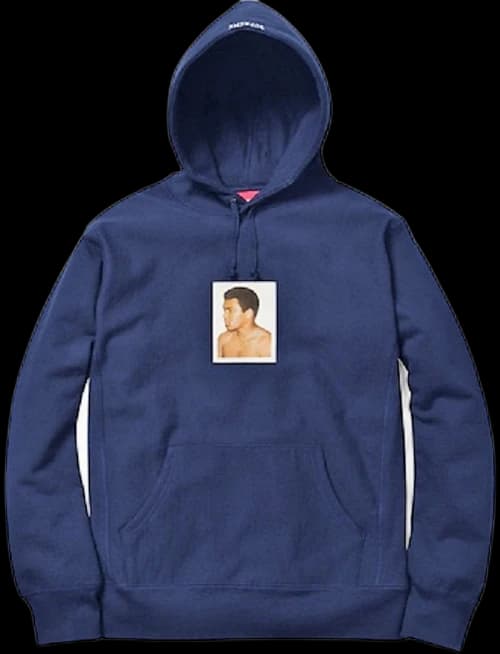 Supreme AliWarhol Hooded Sweatshirt Navy