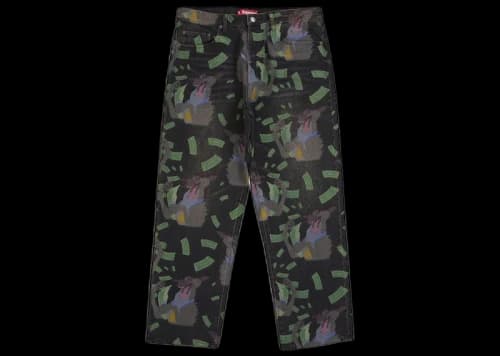 Supreme All Dogs Go To Heaven Loose Fit Jean Washed Black
