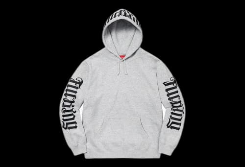 Supreme Ambigram Hooded Sweatshirt Heather Grey (SS22)