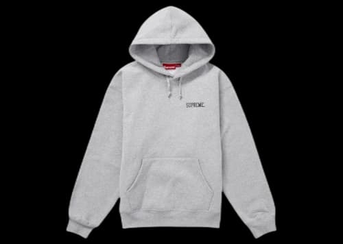 Supreme Anarchy Hooded Sweatshirt Heather Grey