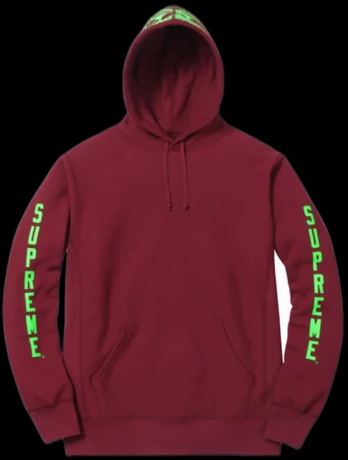 Supreme Anti Hero Hooded Sweatshirt Burgundy