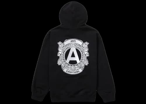 Supreme Anti Hooded Sweatshirt Black