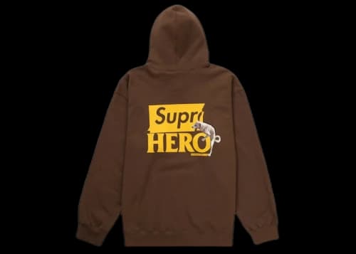Supreme ANTIHERO Hooded Sweatshirt (SS22) Brown