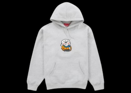 Supreme AOI Buddha Hooded Sweatshirt Heather Grey