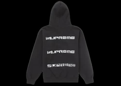 Supreme AOI Stacked Hooded Sweatshirt Black
