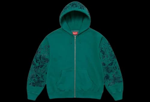 Supreme AOI Zip Up Hooded Sweatshirt Teal (SS24)