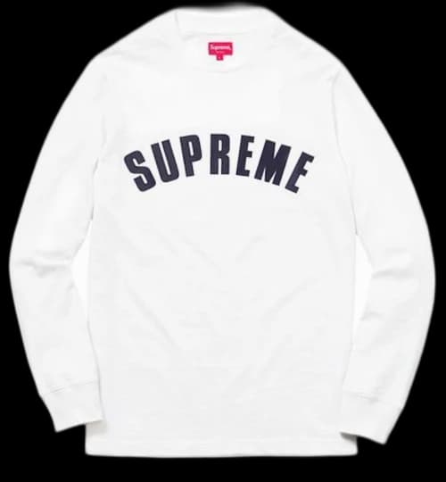 Supreme Arc Logo LS Top White