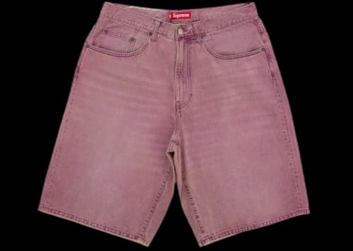 Supreme Baggy Denim Short (SS26) Overdyed Purple