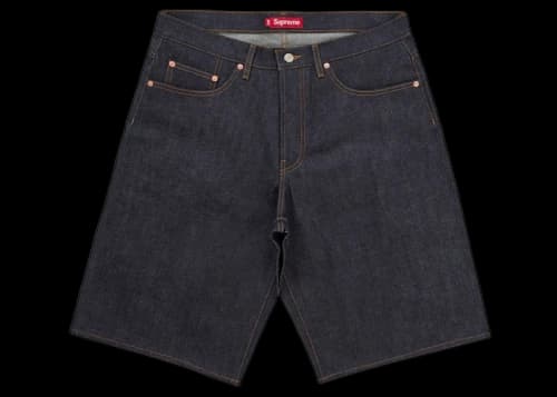 Supreme Baggy Selvedge Denim Short Rigid Indigo