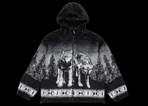 Supreme b.b. Simon Reversible Hooded Fleece Jacket Black