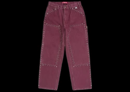 Supreme b.b. Simon Studded Double Knee Painter Pant Burgundy
