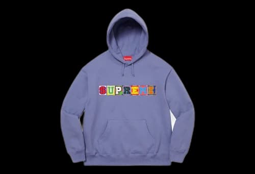 Supreme Beaded Hooded Sweatshirt Light Purple (SS23)