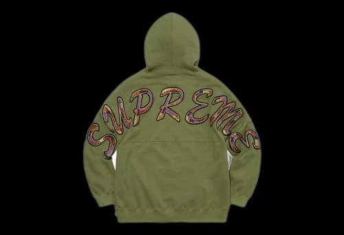 Supreme Beaded Hooded Sweatshirt Olive (SS22)