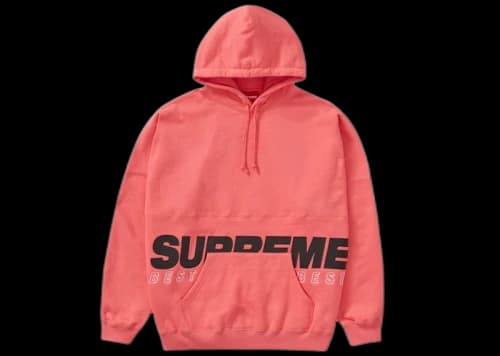 Supreme Best Of The Best Hooded Sweatshirt Bright Coral
