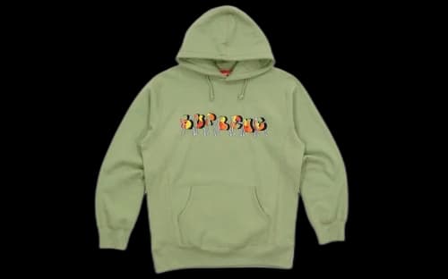 Supreme Blade Whole Car Hooded Sweatshirt Sage