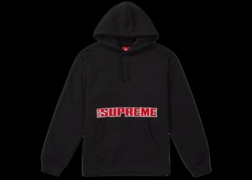 Supreme Blockbuster Hooded Sweatshirt Black