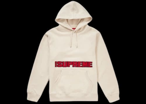 Supreme Blockbuster Hooded Sweatshirt Natural