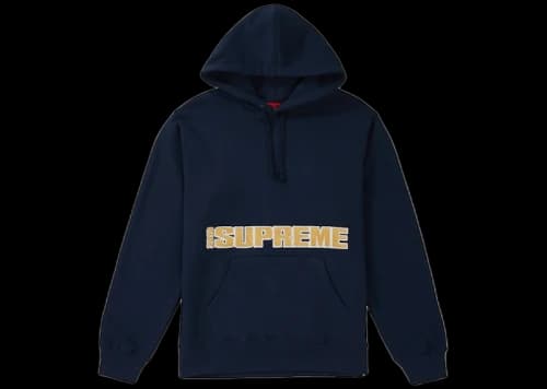 Supreme Blockbuster Hooded Sweatshirt Navy