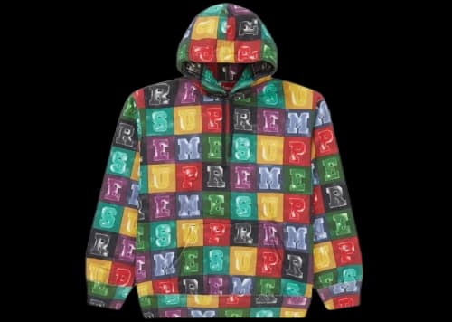 Supreme Blocks Hooded Sweatshirt Multicolor