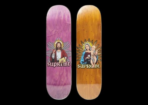 Supreme Blood and Body Skateboard Deck Set Multicolor
