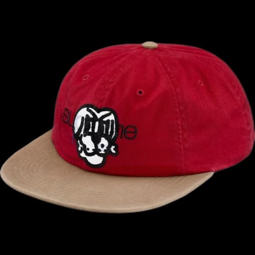 Supreme Bone Classic Logo 6-Panel Red