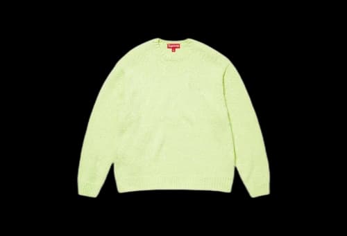 Supreme Bouclé Small Box Sweater Bright Lime (SS24)