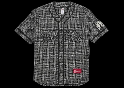 Supreme Boucle Baseball Jersey Black