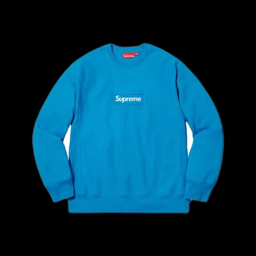 Supreme Box Logo Crewneck Sweatshirt Bright Royal (FW18)
