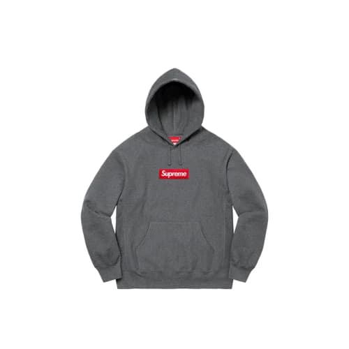 Supreme Box Logo Hooded Sweatshirt Charcoal (FW21)