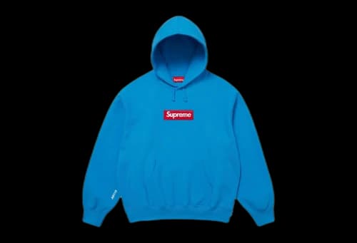 Supreme Box Logo Hooded Sweatshirt 'Cyan' (FW25)