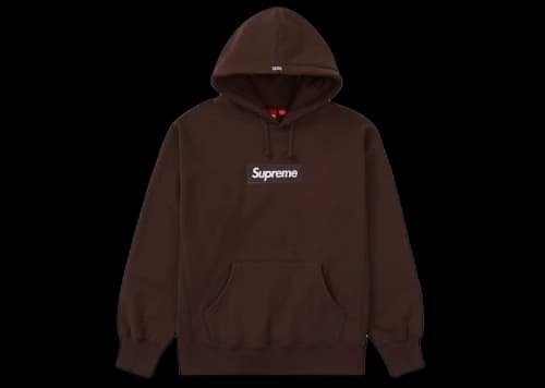 Supreme Box Logo Hooded Sweatshirt (FW21) Dark Brown