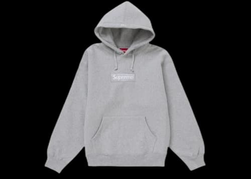 Supreme Box Logo Hooded Sweatshirt (FW24) Heather Grey