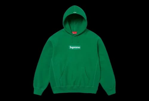 Supreme Box Logo Hooded Sweatshirt 'Green' (FW24)