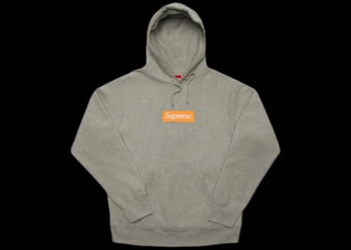 Supreme Box Logo Hooded Sweatshirt (FW17) Heather Grey