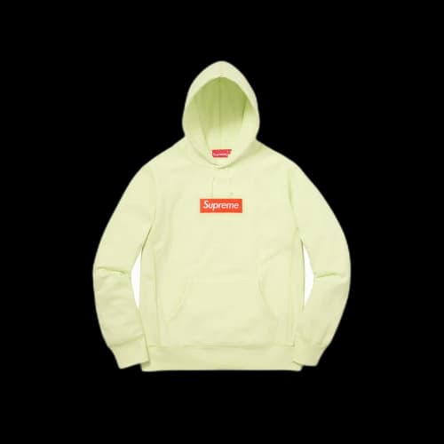Supreme Box Logo Hooded Sweatshirt Hoodie Lime (FW17)