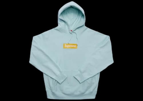 Supreme Box Logo Hooded Sweatshirt (FW17) Ice Blue