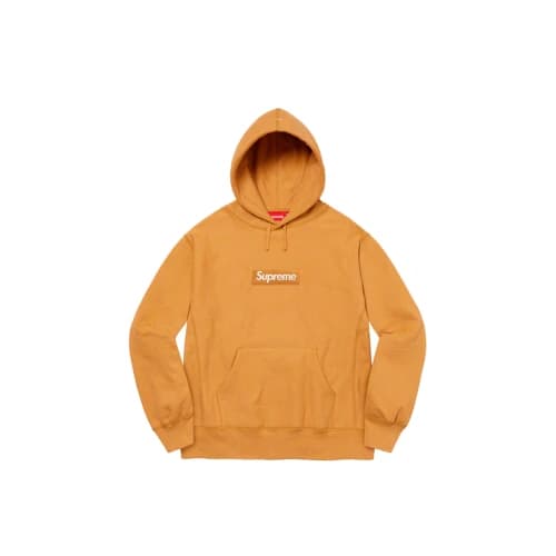 Supreme Box Logo Hooded Sweatshirt Light Mustard (FW21)