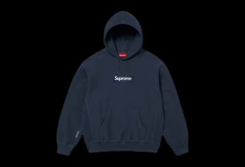 Supreme Box Logo Hooded Sweatshirt 'Navy' (FW25)