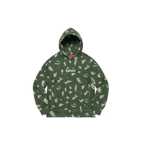 Supreme Box Logo Hooded Sweatshirt Olive Russian Camo (FW21)