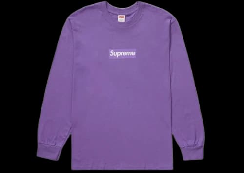 Supreme Box Logo L/S Tee Purple