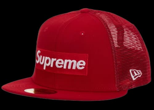 Supreme Box Logo Mesh Back New Era Cap SS24 Red