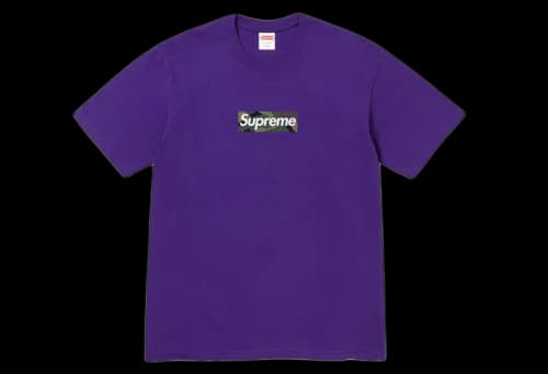 Supreme Box Logo Tee Dark Purple (FW23)